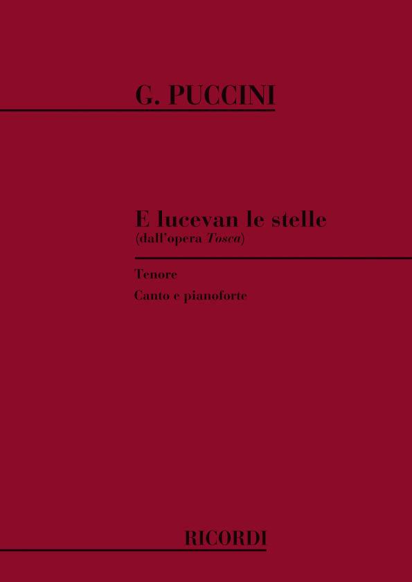 Tosca: E Lucevan Le Stelle - pro zpěv a klavír